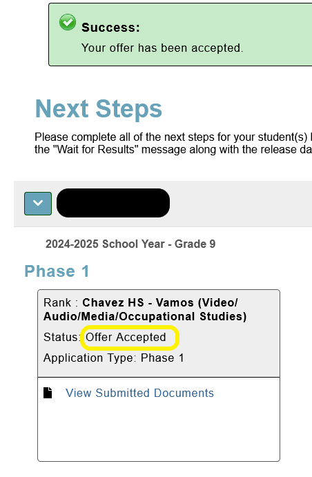 offer accepted 2024